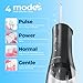 Operan Munddusche Kabellos, Tragbar Elektrische Zahndusche 4 Modi & 4 Düsen, 300ML Oral Irrigator Munddusche Testsieger für Entfernt Speisereste und Reinigt Die Zähne (Black, 1Pack)