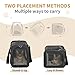 Petsfit Transporttasche bis 4 kg, 42x21x27 cm | Flugtaugliche Haustiertasche für Katze & Hund | Sicherer Transport in Auto, Flugzeug und Bahn, S/Schwarz