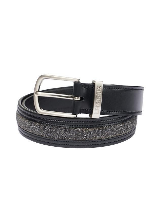 LeMieux Crystal Insert Belt - Pemium Quality Leather With A Crystal Cutout Insert