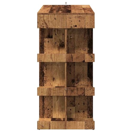 Table haute stable et durable en bois vieilli contre le désordre