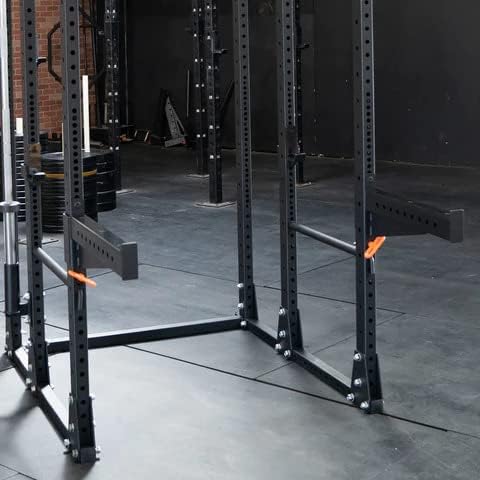 Miniatura 9 de FringeSport Copas en J resistentes de 3 x 3 pulgadas, ganchos en J (par) para estante de sentadillas, levantamiento de pesas, crossfit, accesorios