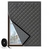 Augblinds Thermal Window Insulation for Winter, 38 x 62 Inch, Gray