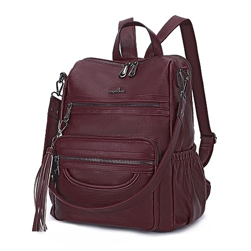Sac à dos femme cuir PU Y-21Wine pour transporter vos affaires sans mal de dos