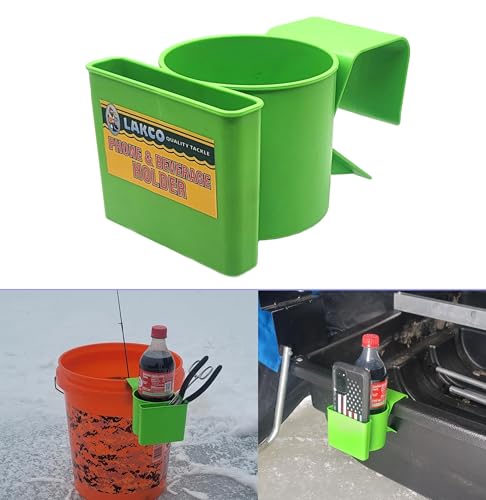 Lakco Ice House Sled & Bucket Phone, Drink, and Tool Holder