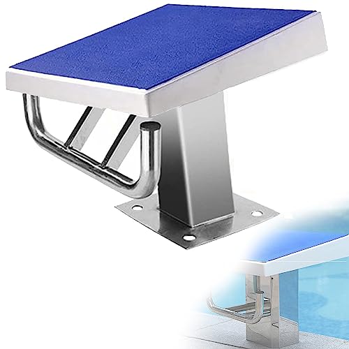 Plongeoir robuste en acier inoxydable antidérapant pour installation directe piscine