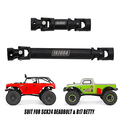 Injora Rc Steel Center Drive Shaft Upgrades Accessories For 1/24 Rc Crawler Car Axial Scx24 Deadbolt ＆B17 Betty Upgrate Parts #TOP6