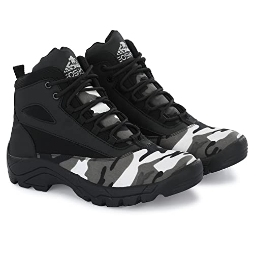 Image of Leo's Fitness Shoes Men's Jungle Hiking Outdoor Boots For Trekking Backpacking Mountaineering & Other Activities