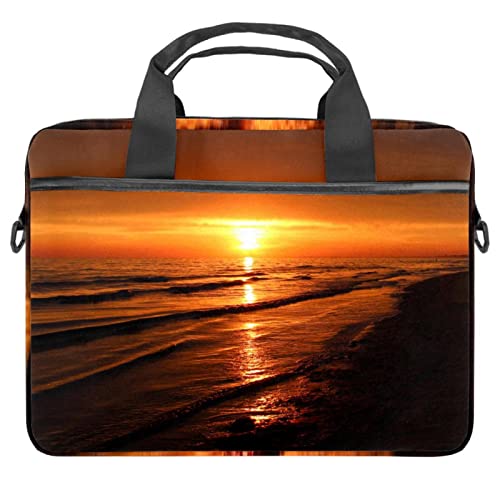 Sac ordinateur 13 à 14 pouces imprimé lavande et coucher de soleil