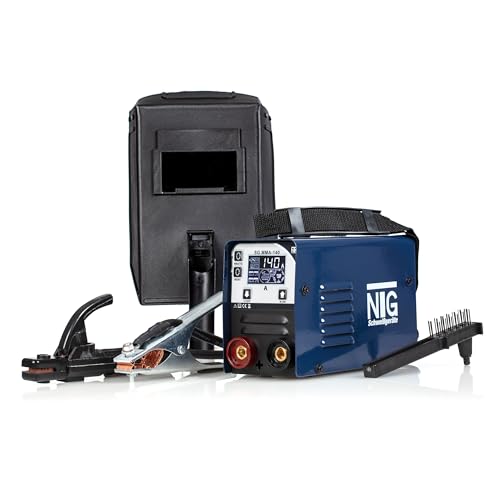 NTG Elektroden Schweißgerät Set E-Hand MMA IGBT Elektroden mit 140 Amper- Digitales Display - IGBT Technologie -Anti-Stick - Hot-Start - Arc-Force + Schutzschild NTG Elektroden Schweißgerät Set E-Hand MMA IGBT Elektroden mit 140 Amper- Digitales Display - IGBT Technologie -Anti-Stick - Hot-Start - Arc-Force + Schutzschild