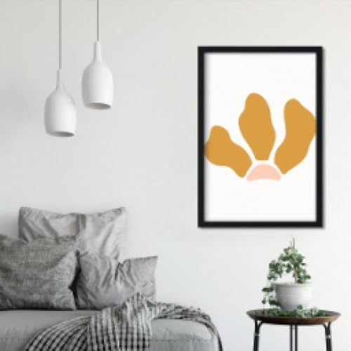 Décoration chambre impression sur toile minimaliste empreinte de pas