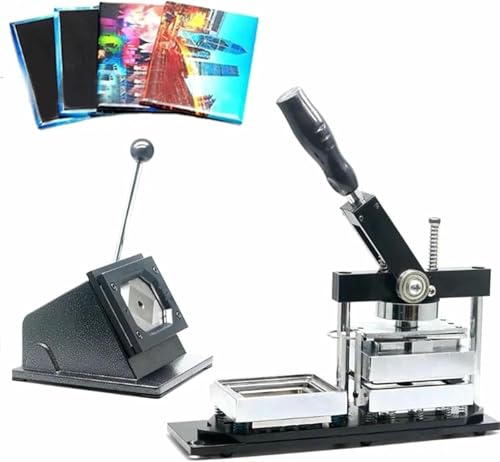 DIY Magnet Maker Press Machine Kit,Includes Paper Cutter and 100 Sets of Consumables