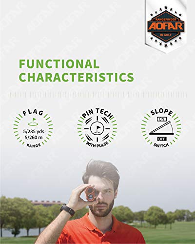 AOFAR-GX-2S-Telemetro-de-Golf-con-Pendiente-de-OnOff-con-Bloqueo-de-Bandera-y-Vibracion-600-Yards-White-Range-FinderImpermeableEmbalaje-de-Regalo