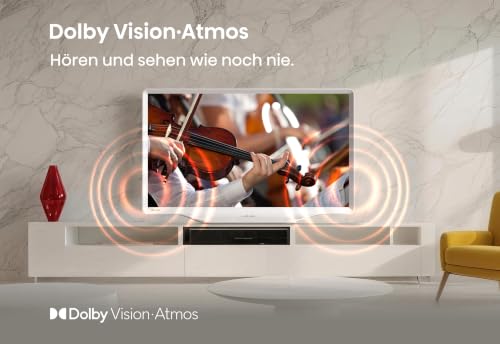 Hisense 43S5DQ Deco TV, 108cm (42 Zoll), UHD QLED, HDR10, Dolby Atmos, QLED Colour, 60Hz, DVB-T2+C+S2 Tuner, WiFi, HDMI, Gallerie Mode… – Ansicht 6