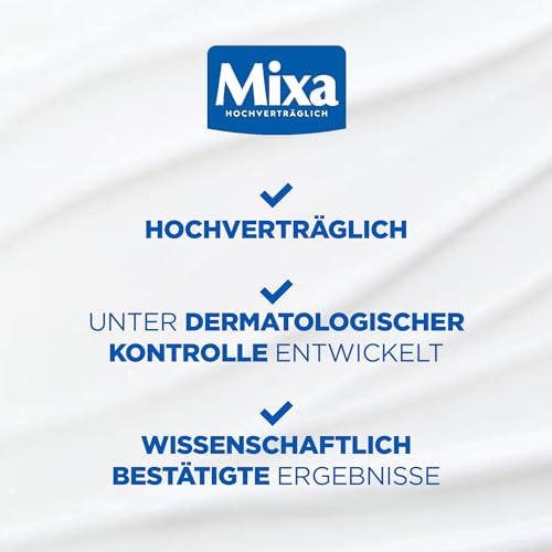 Mixa Panthenol Body Lotion, juckreizlindernder und beruhigender Balsam, mit Panthenol und pflanzlichem Glycerin, für empfindliche, sensible Haut, mildert Juckreiz Mixa Panthenol Comfort, 250 ml