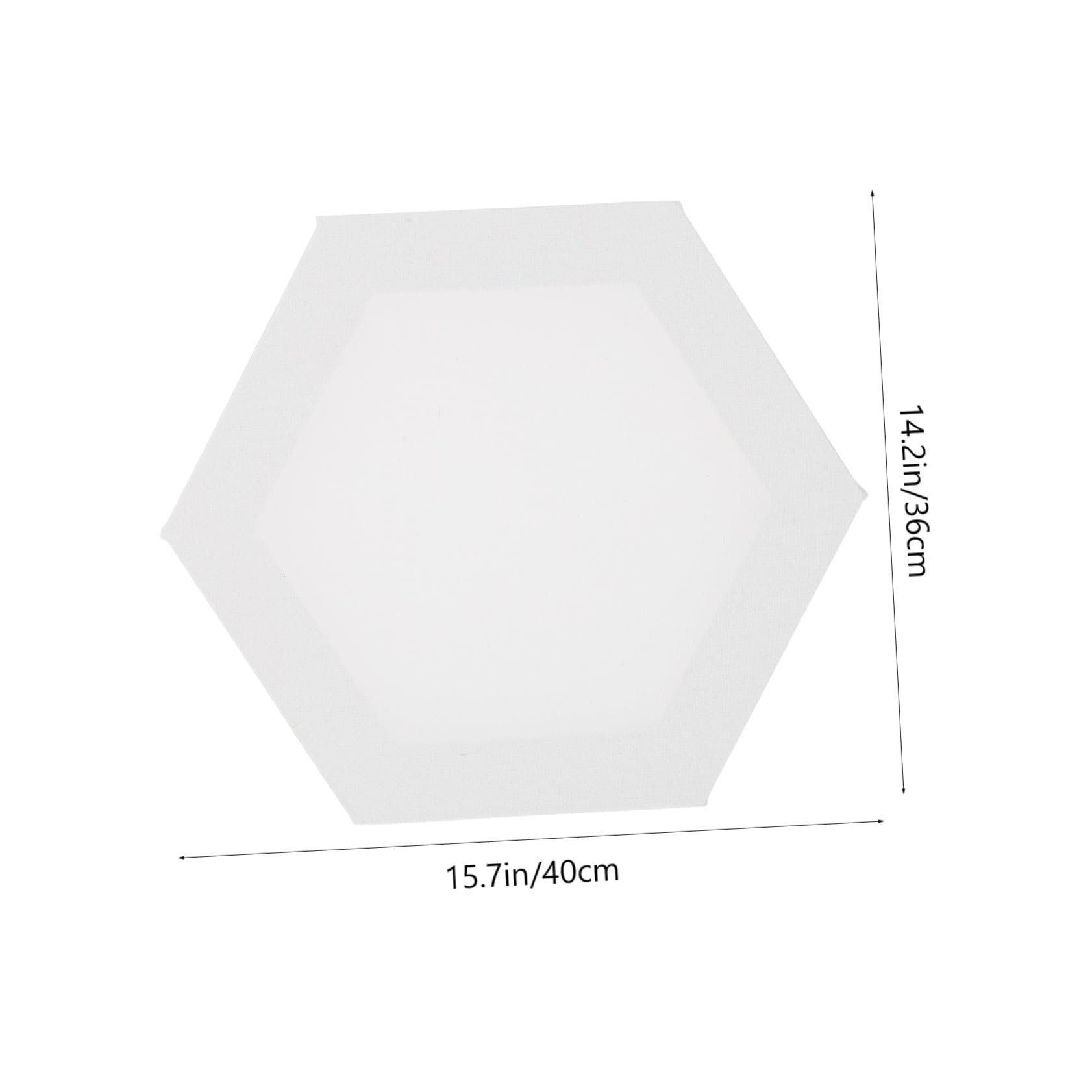 Angoily 3 Cadres Hexagonaux Toile à Peindre 40 Cm, Panneau Tableau Vierge pour Artistes, Peinture Soi-même, Cadre Toile Tendue, Loisirs Créatifs, Décoration Murale, Usage Artistique
