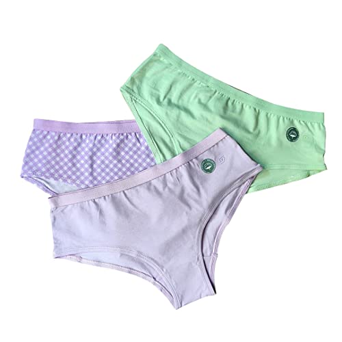 Image of Organic Cotton Everyday Panties for Women- Soft & Stretchable Fabric, No Marks Waistband, Antibacterial & Anti Odor, Full Coverage, Plus Size, Life 2-3 Years- Hipster(3 pc)