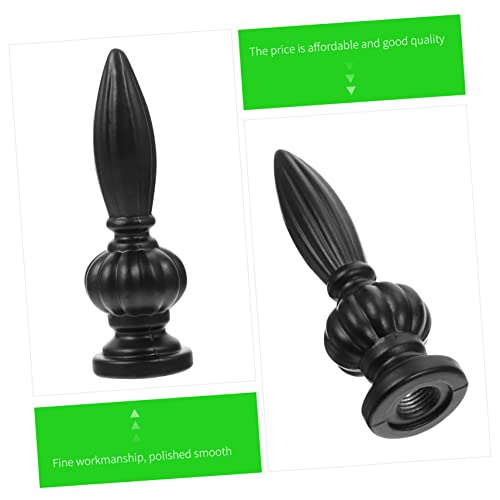 Betooky 2Pcs Shade Knob Brass Floor Lamp Vintage Floor Lamp Globe Table Lamp Decoration Lamp Finial Lamp Decoration Cap Topper Horn Frame Lampshade Simple Light Cover Knobs Light Caps Harp #TOP1
