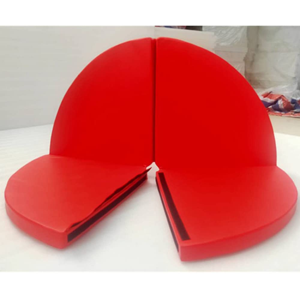 Tapis De Danse sur Poteau Rouge/Tapis De Protection Anti-Chute Pliable pour Gymnastique, Yoga, Exercice De Fitness(Size:120x3cm)