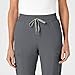 Women's High Waist Slim Leg Scrub Pant, Pewter, 2X