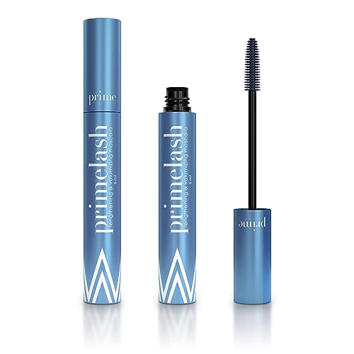 PrimeLash Mascara for Older Women – Volumizing, Incredible Length in 2 Coats – Long-Stay, Zero Clumps, Hypoallergenic (Blue)