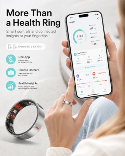 Smart Ring for Women Men, Health Ring for Android & iOS No Subscription - image 6