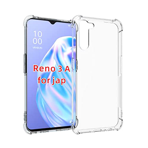 OPPO Reno3 A 用のケース Reno 3A 用の保護カバー 薄型 TPU材質 耐衝撃 エクスペリア oppo reno3 a 用のケース スマホケース 黄変防止/滑り止め/擦り傷防止/柔軟/光沢感/軽·薄/透明