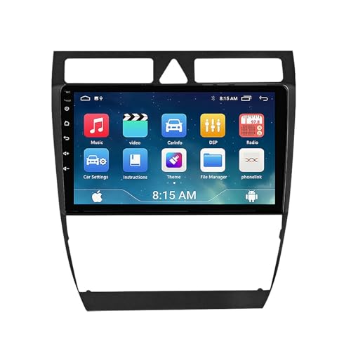 1.【Stereo Touchscreen Android 】Veicoli compatibili: per Audi A6 C5 1997-2004 Progettato e sagomato per abbinare il cruscotto di fabbrica, il design della texture in stile di fabbrica, lo schermo per un facile utilizzo, l'interfaccia utente ben progettato per l'auto solo. Supporto schermo diviso. Nota: per garantire la compatibilità, si prega di fornire le seguenti informazioni prima dell'acquisto 1. il modello e l'anno dell'auto 2. una foto del cruscotto centrale dell'auto.