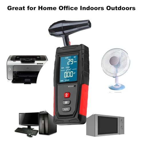 Medidor EMF portátil recargable con pantalla LCD miniatura 4