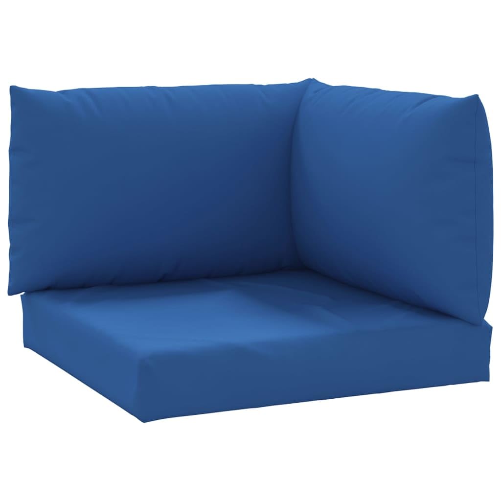 vidaXL 3X Cuscini per Divano su Pallet Spessi Eleganti Morbidi Resistenti Arredi per Esterni Tessili Decorativi Blu in Tessuto Oxford