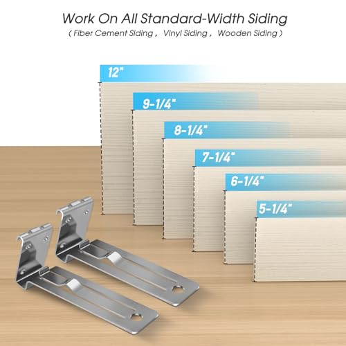 2 Pack Hangers for Hardie Board Siding Tools,5/16-Inch Fiber Cement Lap Siding Installation Tools for Hardie Plank, 1-1/4-Inch Overlap Gauge Clamps - Thumbnail 3
