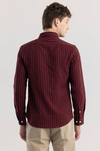 Image of SNITCH Solstice Maroon Stripe Shirt