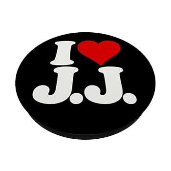 Amazon.com: I LOVE HEART J.J. JJ J J INITIALS PopSockets