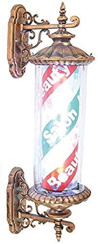 TESHYled barber pole light 120cm/47in Led Barber Pole Light ，Rotating Illuminated Led Strips Hairdressing Salon Barber Pole For Outdoor | Waterproof LED Hair Salon Lamp (Color : A)