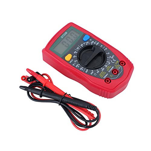 KATSU Digital Multimeter, 2000 Counts Multimeter DT33B with DC AC Voltmeter and Ohm Volt Amp Tester, with Backlit LCD and Test Leads, Measures Voltage Current Resistance Continuity Diode - Image 5