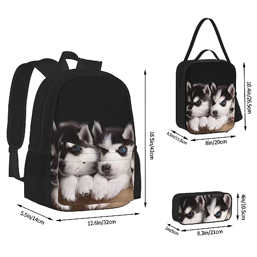 Sac à dos bandoulière réglable Lingge lot de 3 pièces ergonomique et léger - 4