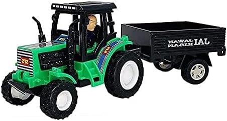 FDWGUnbreakable Engineering Set Tractor Trailor Toys Pretend Play Toys for Girls & Boys Friction Power Truck Vehicles Kit for Kids +3 Year Best Gift Your Girls Boys