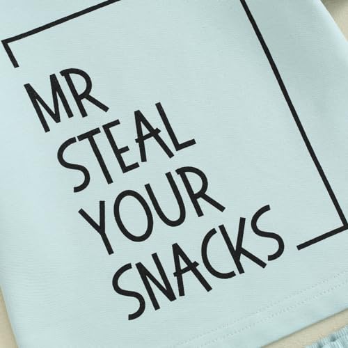 Toddler Baby Boy Summer Clothes Short Sleeve Letter Print T Shirt Tops + Elastic Shorts Infant Casual Outfit Set4