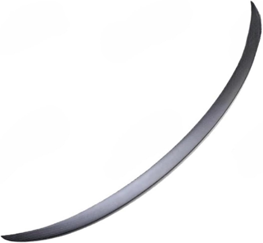 Real Carbon Fiber Wing Spoiler Body Kit Styling Car Rear Trunk Spoiler Rear Trunk Lip Compatible for Tesla Model 3 Model Y 2018-2023(Y Bright Carbon)