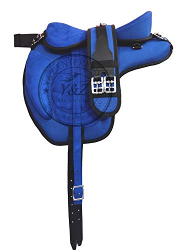 Y&Z Selle Freemax Synthétique Sans Arçon 43,2 cm Bleue