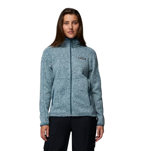 Chaqueta de forro polar Columbia mujer chaqueta térmica con bolsillos cremallera