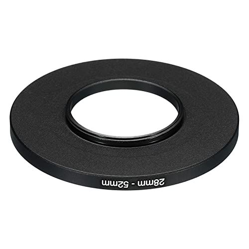 PATIKIL 28mm-52mm Metal Step Up Ring, Camera Lens Filter Adapter Ring Aluminum Filter Adapter Ring for Camera Lenses Hood Black - Image 3