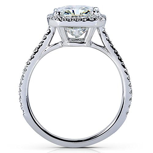 Kobelli Radiant-cut Moissanite Bridal Set 3 3/8 CTW 14k White Gold4