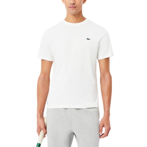 Lacoste Men's Sport Tennis x Daniil Medvedev T-Shirt, White, Large