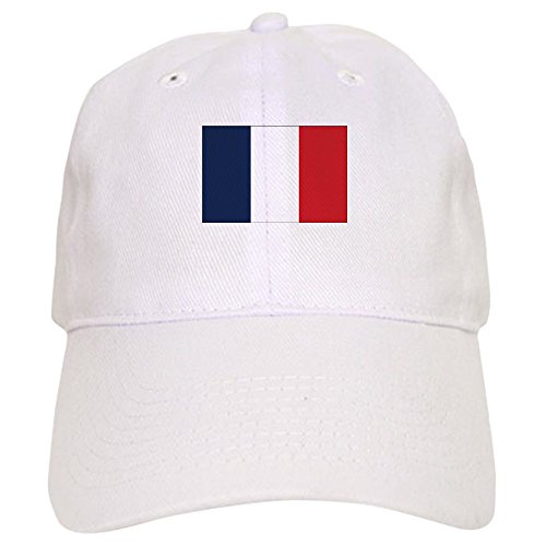 CafePress France Flag Cap Unique Adjustable Baseball Hat White