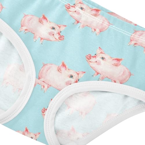 Girls Underwear Soft Cotton Pig Kids Panties in Sizes 2/3t, 4t, 5t, 6 and 84