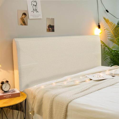 Hearda Funda para Cabecero de Cama, Suave Cómodo Elástica Cabecera, Todo Incluido Prueba de Polvo Cabecero, Protector de Cabecero Cama para Decoración Dormitorio (160cm,líneas nórdicas 10)
