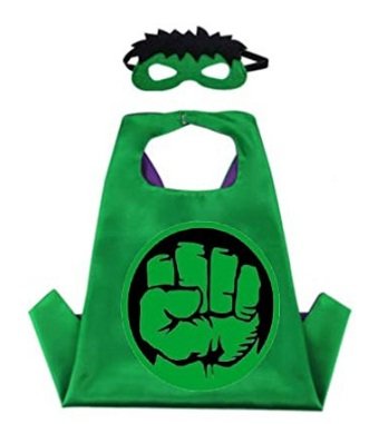 Fancy Steps Superhero Hulk Cape and Mask (Green) (B07D3TPXY6) Amazon Price History, Amazon Price Tracker