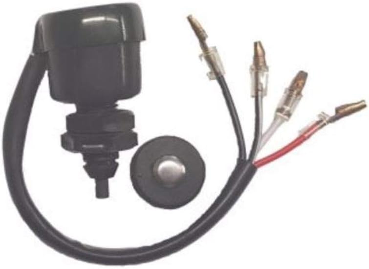 3G 2-Cycle Gas Golf Cart Stop Switch Assembly - Push Button, ON-OFF, Black