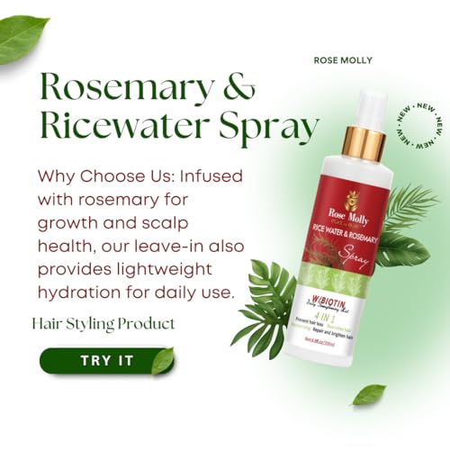 Spray Rice Water & Rosemary 4 en 1 6.8 fl oz miniatura 3