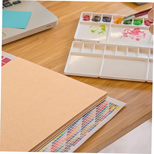 Sewroro 10 Folhas De Papel Kraft A4 Cartolina Marrom Papel De Pintura Grosso Papel De Impressora Kra